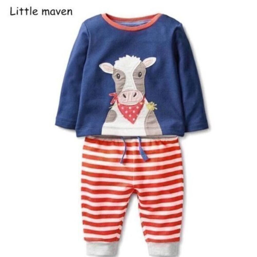 New Boy’s 2 piece outfit track suit "cow" 7